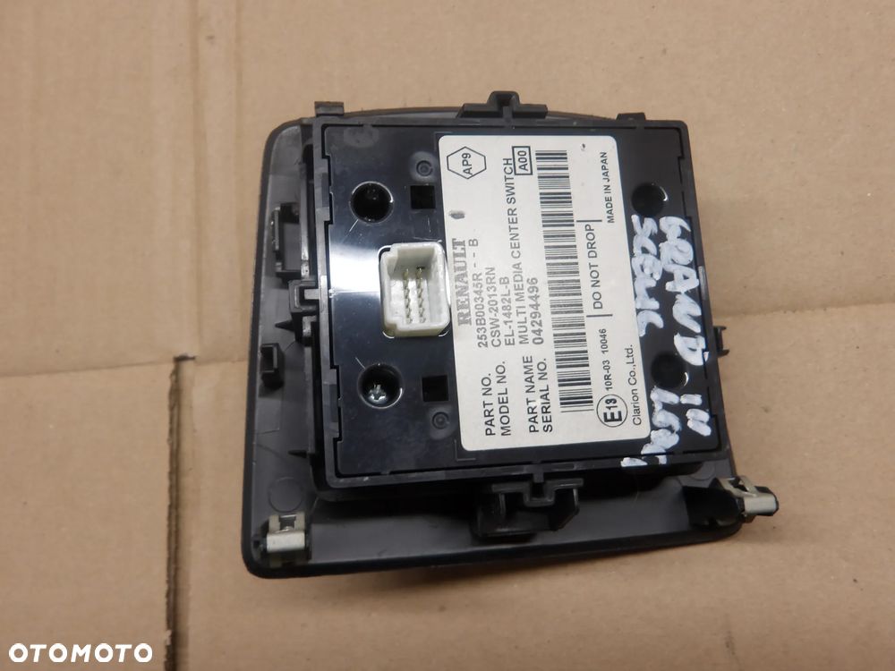 RENAULT GRAND SCENIC III 1.6 DCI PANEL STEROWANIA NAWIGACJI 253B00345R - 2