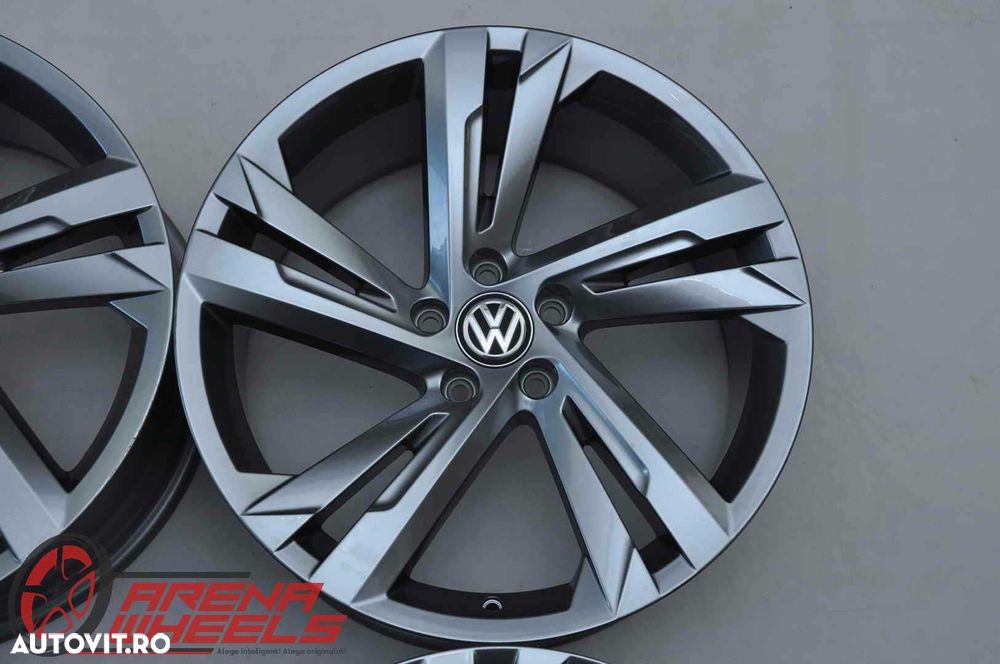 Jante Noi 19 inch Originale VW Tiguan 2 5NA ET38 R19 Gri Antracit - 3