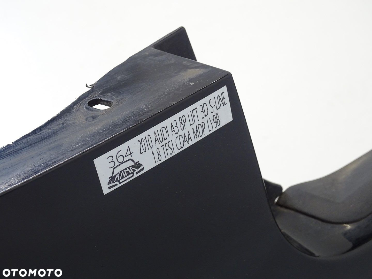 KPL ZDERZAK TYŁ TYLNY AUDI A3 8P LIFT 3D HB 3-DRZWI CZARNY LY9B S-LINE - 14