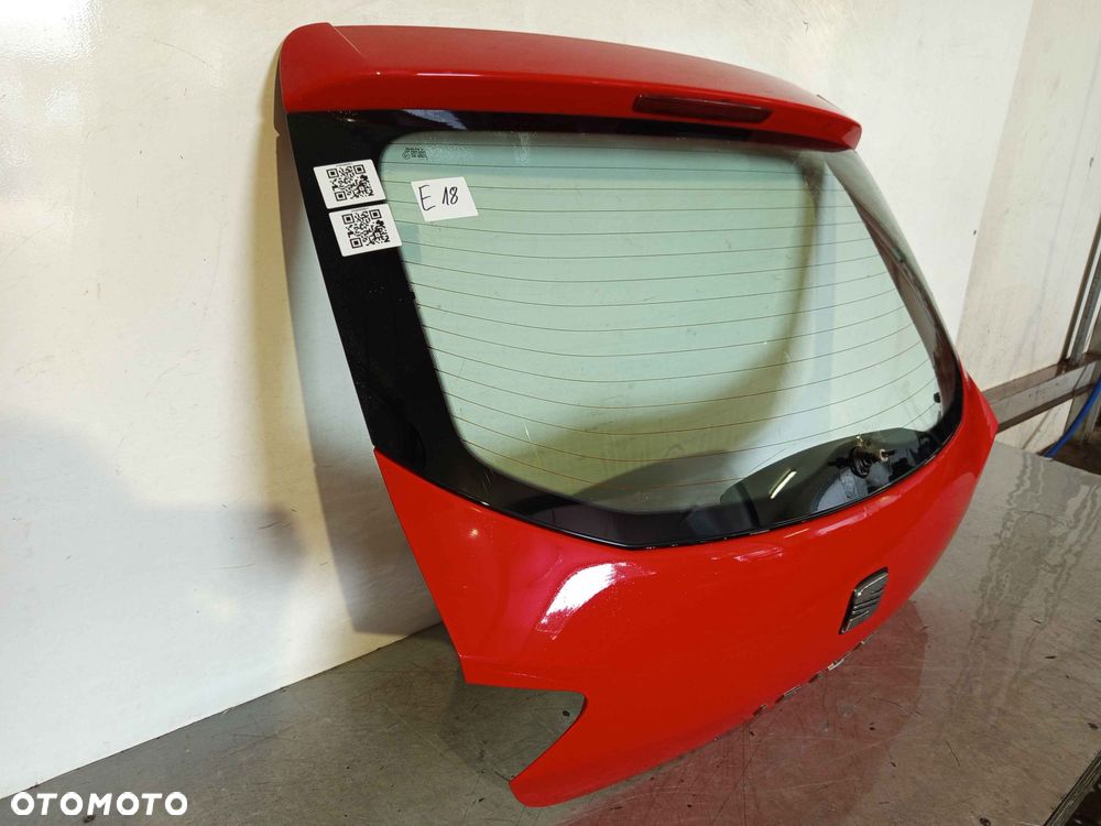 + KLAPA TYŁ TYLNA BAGAŻNIKA DO SEAT IBIZA 4 IV 6J LS3H CZERWONA 3D 3 DRZWI HB - 3