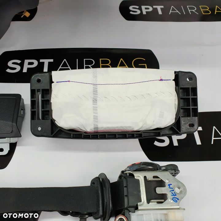 A-KLASA W176 LIFT DESKA ROZDZIELCZA KONSOLA KOKPIT PULPIT PODUSZKI AIRBAG AIR BAG PASY KIT SET - 7