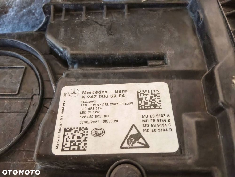 mercedes-benz glb w247 multibeam komplet lamp przód a2479065904 - 6