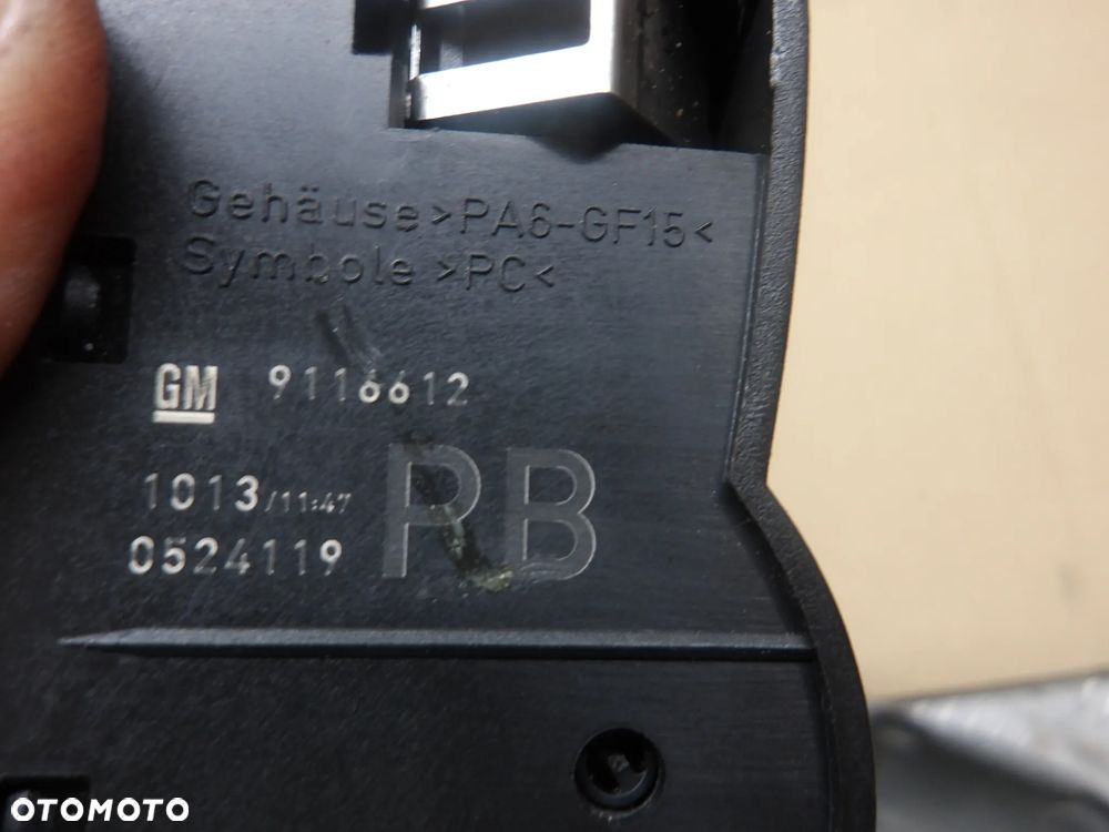 OPEL CORSA C 3D 1.0B WŁĄCZNIK PRZEŁĄCZNIK ŚWIATEŁ 9116612 - 4