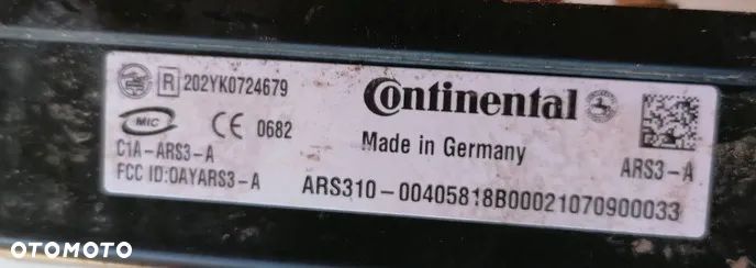 MERCEDES E-KLASA W212 10r - RADAR SENSOR DISTRONIC 202YK0724679 - 2