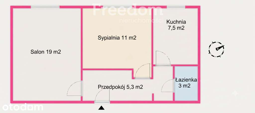 2 pokoje I 46m2 I Śródmieście I Ul. Mokotowska