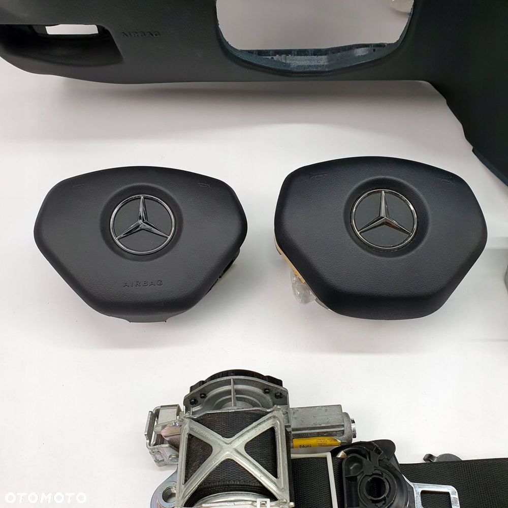 MERCEDES C KLASA W204 DESKA ROZDZIELCZA KONSOLA KOKPIT PULPIT PODUSZKI AIRBAG AIR BAG PASY KIT SET - 5