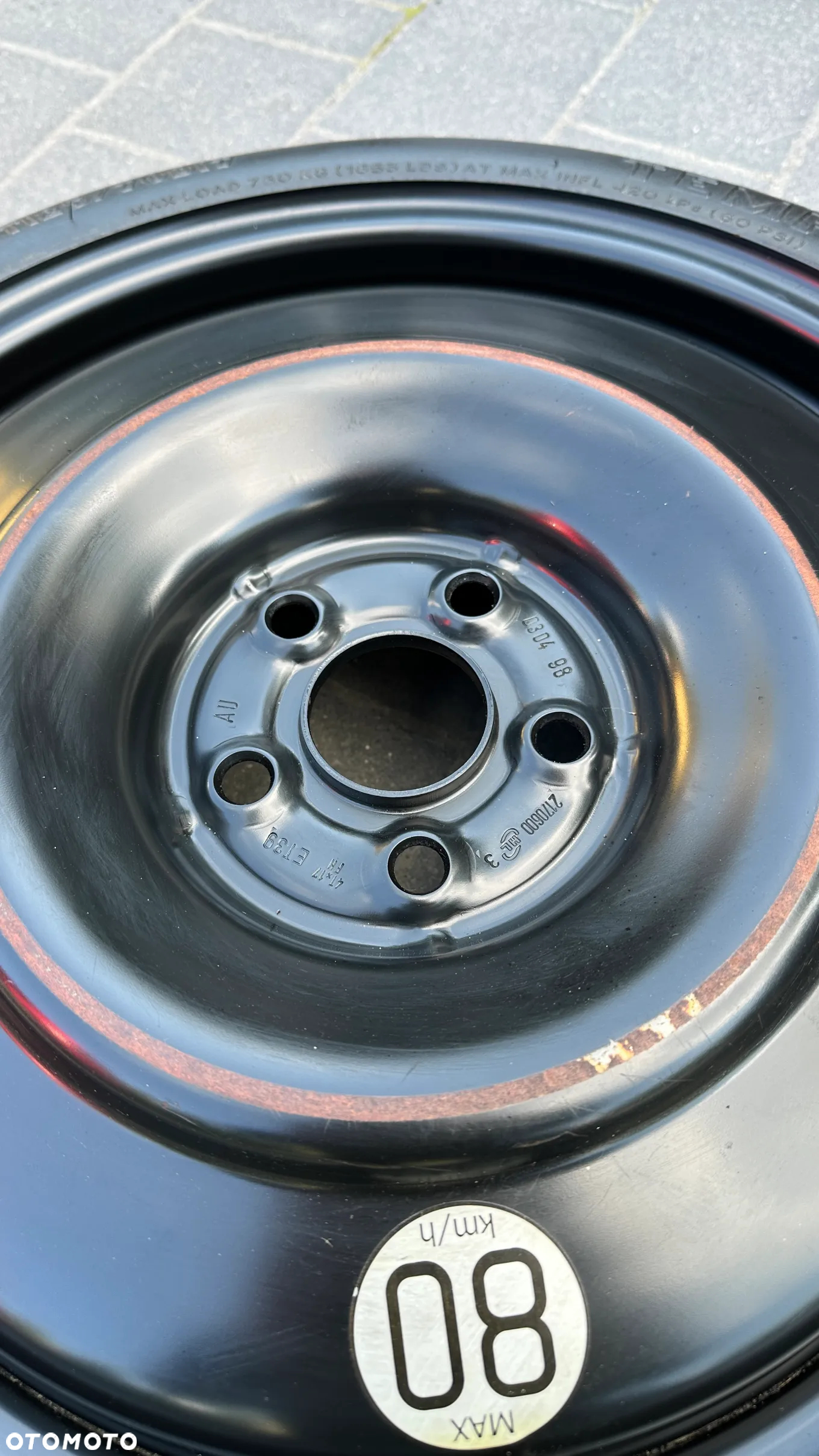 Toyota Avenis T25 KOŁO DOJAZDOWE Dojazdówka 125/70 R17 D17 5x100 2170600 - 5