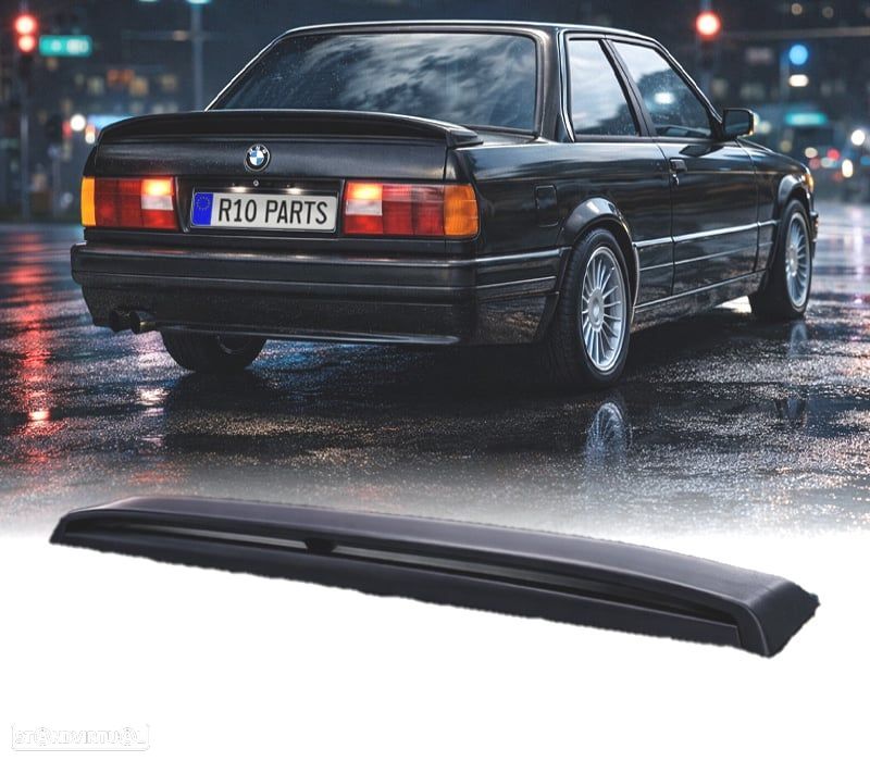 SPOILER AILERON TRASEIRO BMW E30 SEDAN CABRIO 84-91 LOOK M TECH 2 ABS - 1