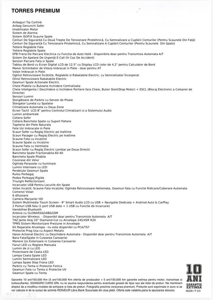 SsangYong Torres 1.5 T-GDi 4WD Automatik Lux - 16