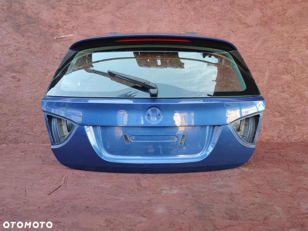 BMW E91 ORYGINALNA KOMPLETNA KLAPA BAGAŻNIKA TYŁ W KOLORZE   W KOL. LE MANS BLAU METALIC 381 O NR.  41 62 7 166 105 / 41 62 7 152 673 OEM BEZ RDZY W BARDZO DOBRYM STANIE - 1
