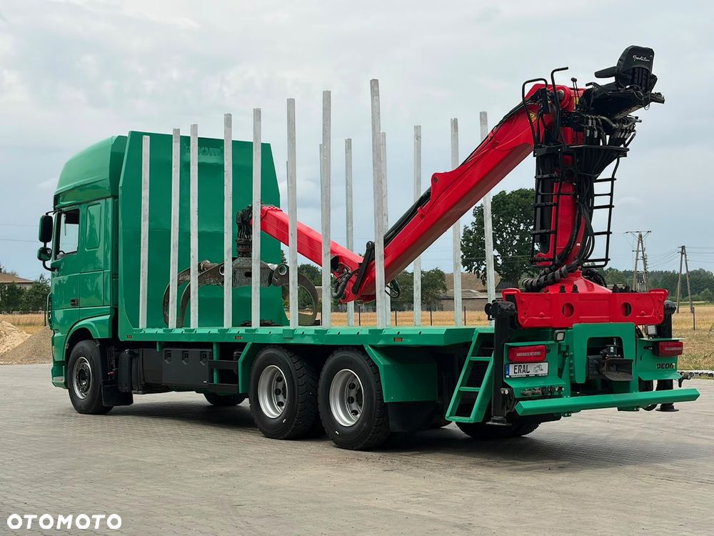 DAF XF 530 Palfinger Epsilon 6x4 do Lasu Drewna Stos Kłoda Dłużyca Opony 100% - 4