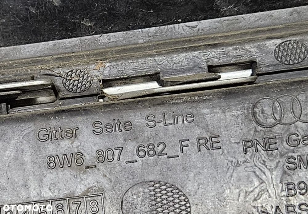 AUDI A5 2016-KRATKI W ZDERZAK S-LINE P+L+ŚR 8W6807681F 8W6807682F 8W6807683A - 8