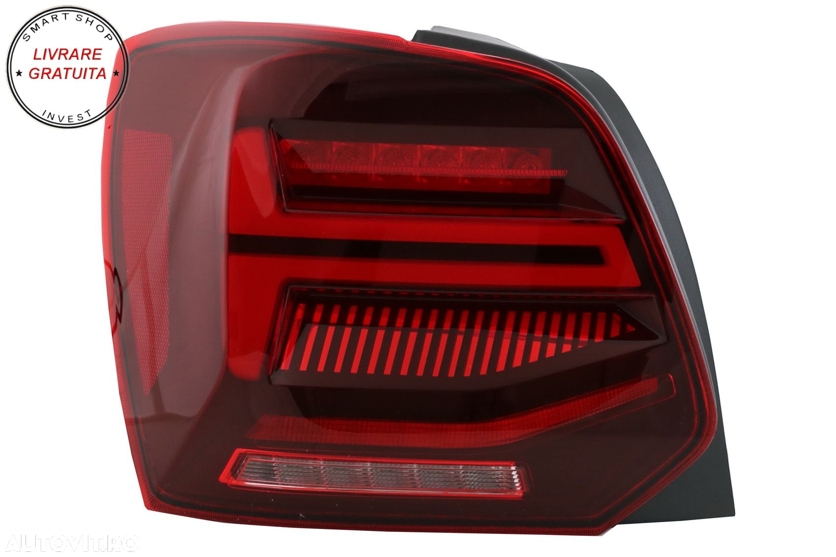 Stopuri Full LED VW POLO 6R 6C 61 (2011-2017) Semnal Dinamic Led Vento Look- livrare gratuita - 2