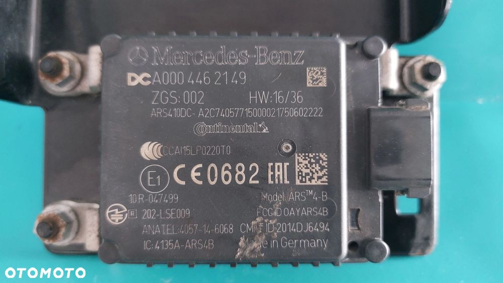 MERCEDES ACTROS MP4 EURO 6 RADAR CZUJNIK DISTRONIC A0004462149 - 2