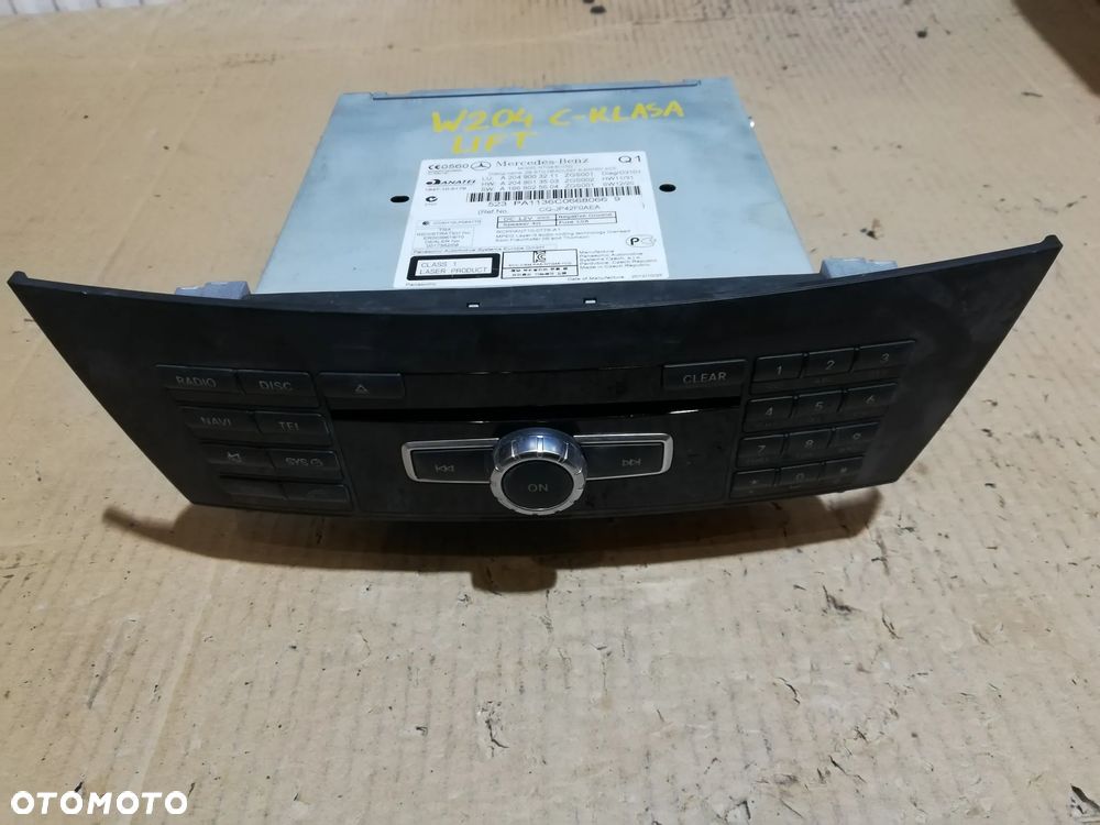 MERCEDES C KLASA W204 RADIO NAWIGACJA A2049003211 - 1