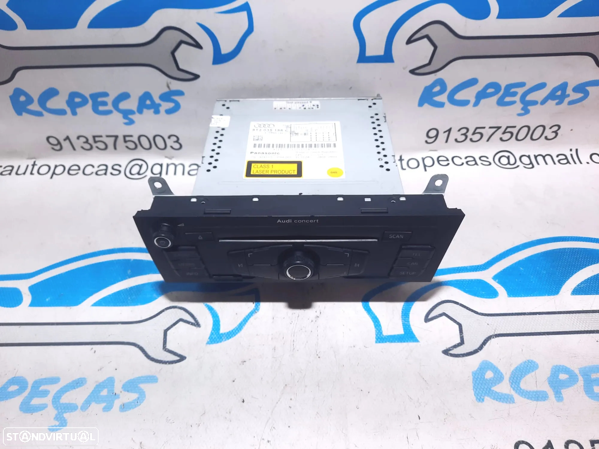 AUTORADIO PANASONIC AUDI A4 B8 8K2 8T2035186 AUTO RADIO LEITOR CD MULTIMEDIA MULTIFUNÇÕES - 8