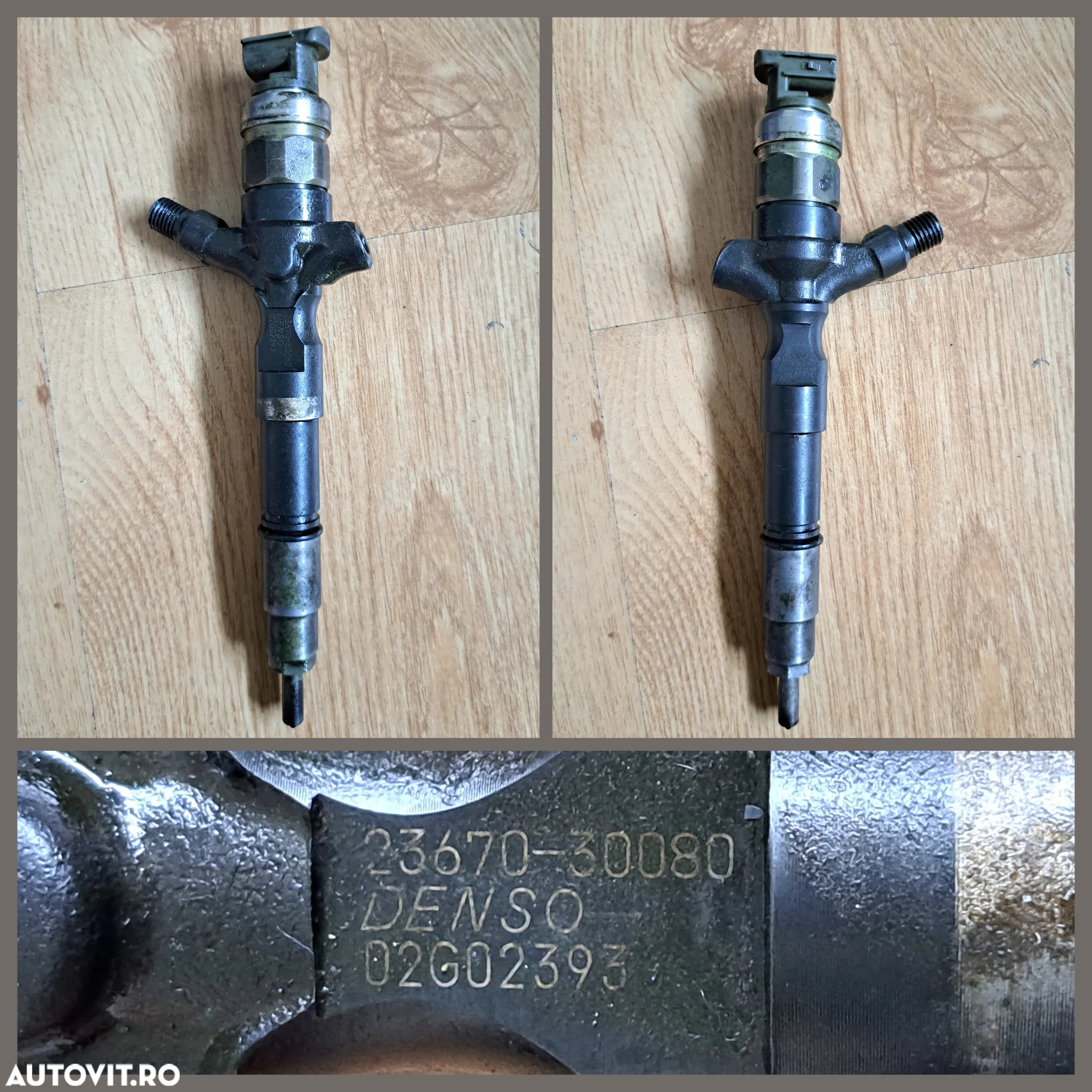 Injector injectoare Denso Toyota Hilux Land Cruiser Prado Hiace Fortuner motor 1KD-FTV 2KD-FTV 2.5 d-4d 3.0 d4d - 4