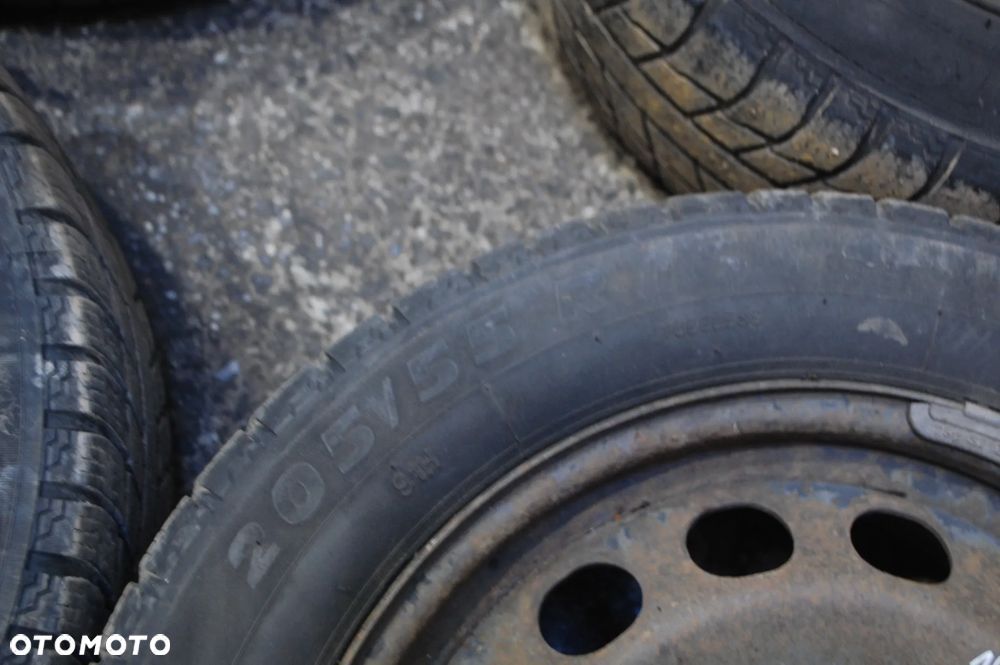 FELGI STALOWE + OPONY ZIMOWE 205/55R16 1K0601027A 5X112 ET50 6.5J SEAT LEON II VW SKODA AUDI - 7