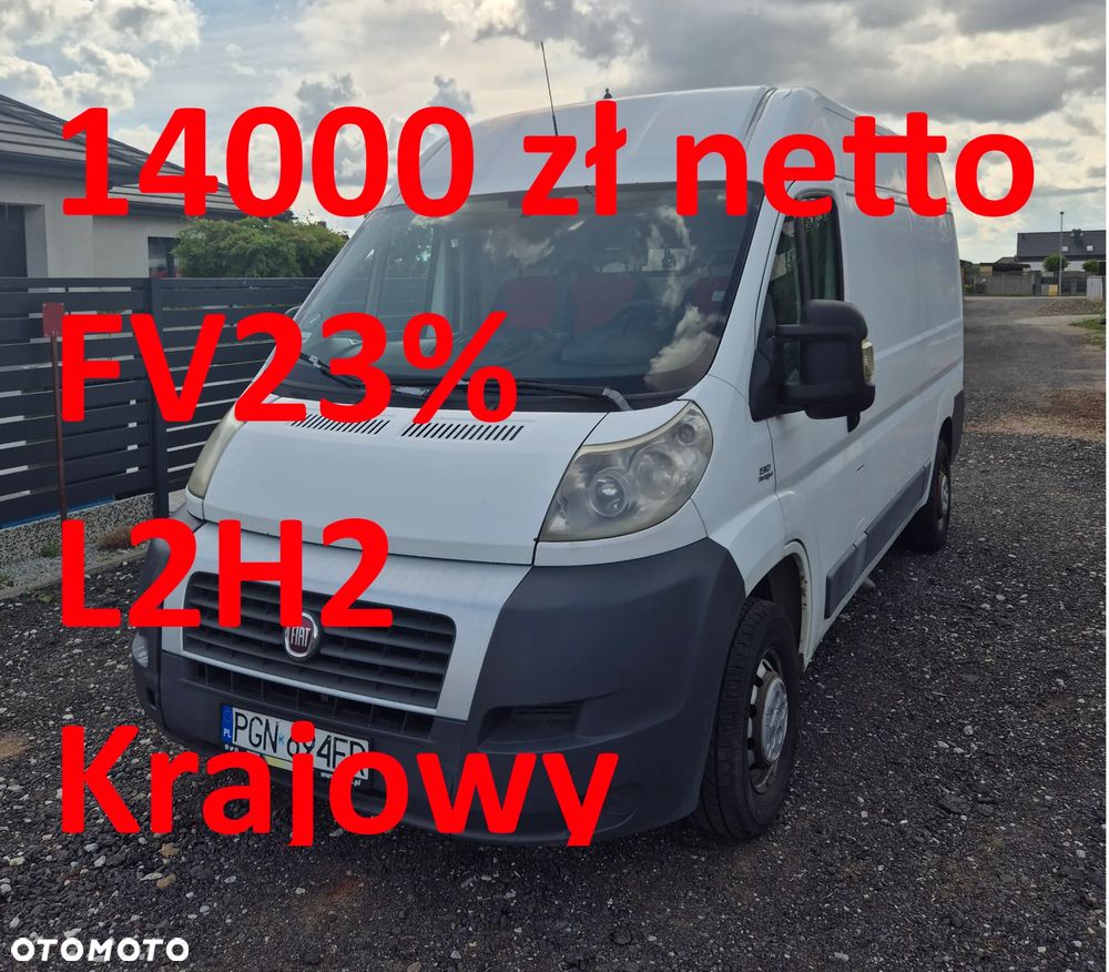 Fiat Ducato L2H2 130 KM 14000 zł netto FV 23% Krajowy Hak L2 H2 Blaszak - 1