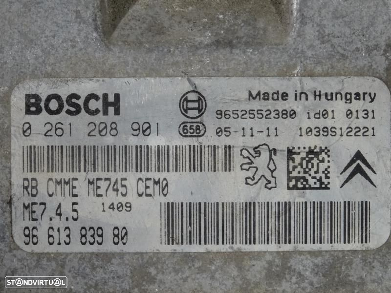 Centralina De Motor Peugeot 206 Hatchback (2A/C)  0261208901 / 9661383 - 2