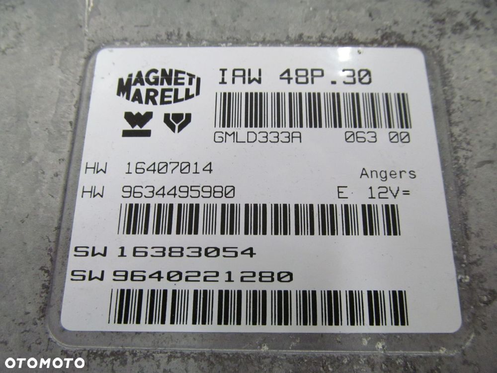 PEUGEOT CITROEN 2.0 B KOMPUTER STEROWNIK 9634495980 IAW 48P.30 - 3