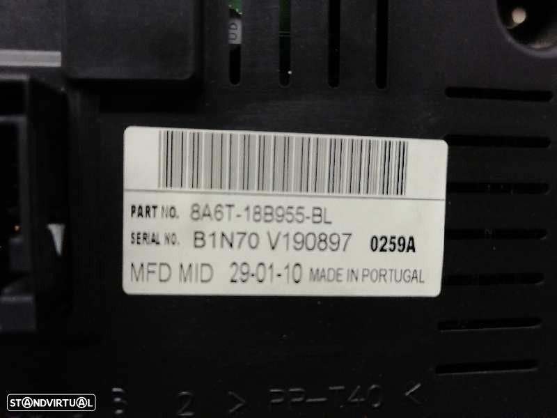 ECRÃ MULTIFUNÇÕES FORD FIESTA VI 2010 -8A6T18B955BL - 2