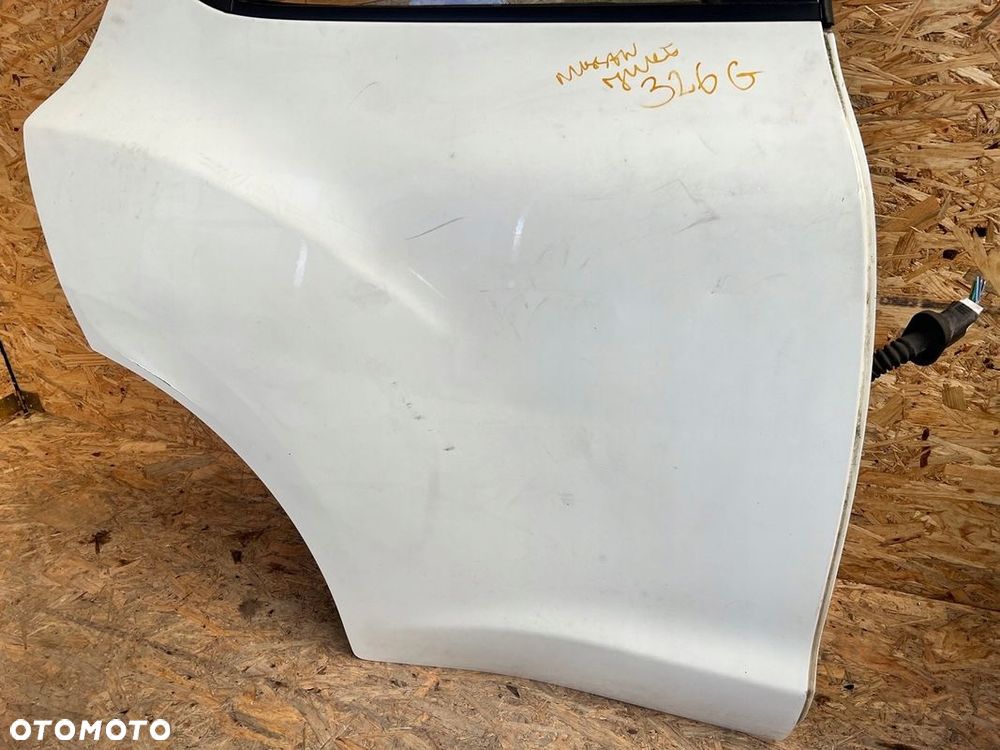 Drzwi TYLNE PRAWE prawy tył NISSAN JUKE F15 Lakier: 326G BIAŁY - 2