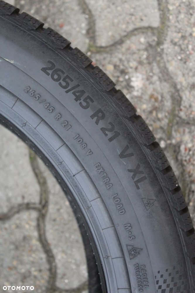 1x 265/45R21 108V XL CONTINENTAL WINTERCONTACT TS860S 23r 8,5mm - 7