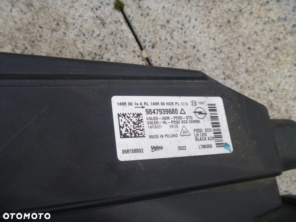 OPEL MOKKA II LAMPA FULL LED PRAWA LEWA ORYGINAŁ EUROPA - 9