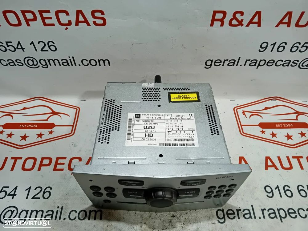 Auto Rádio Opel Corsa D 497316088 Original - 2