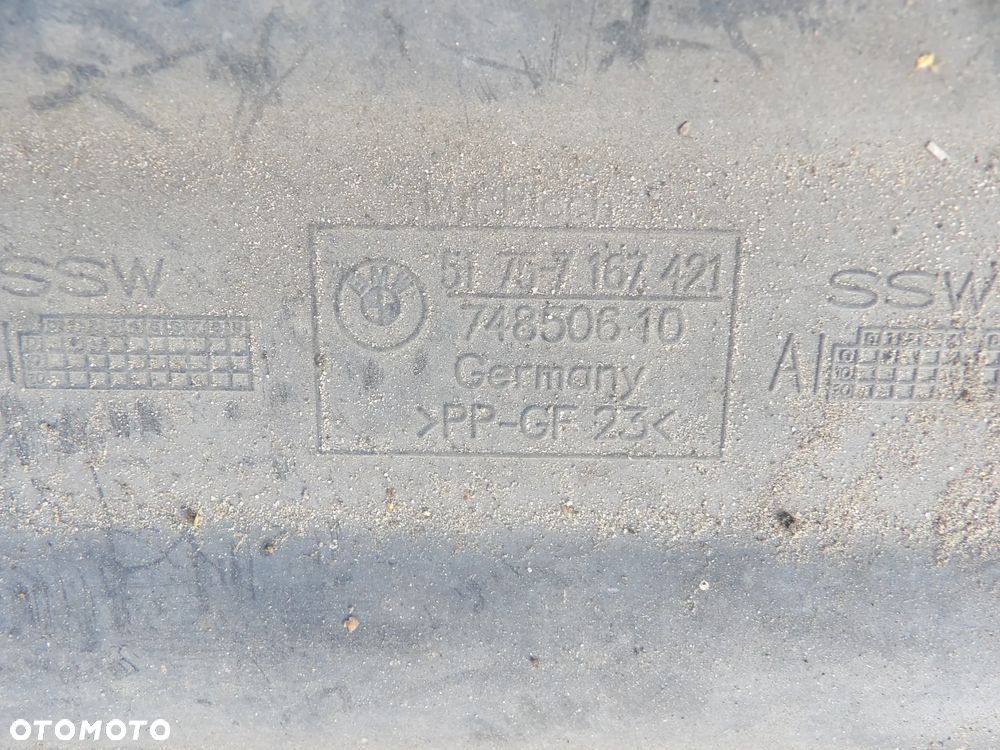 BMW - E81,E82,E84,E88,E90,E91 - OSŁONA , PŁYTA ŚRODKOWA PODWOZIA - 7167421 - 2