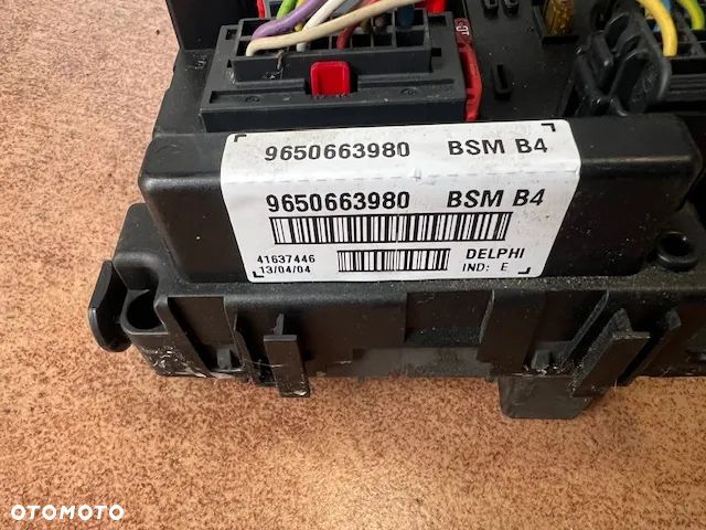 KOMPUTER STEROWNIK MODUŁ BSM B4 B 4 9650663980 - 2