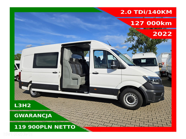 Volkswagen Crafter L3H2 *119999zł NETTO* Brygadówka 7 osób 2.0TDi/140KM