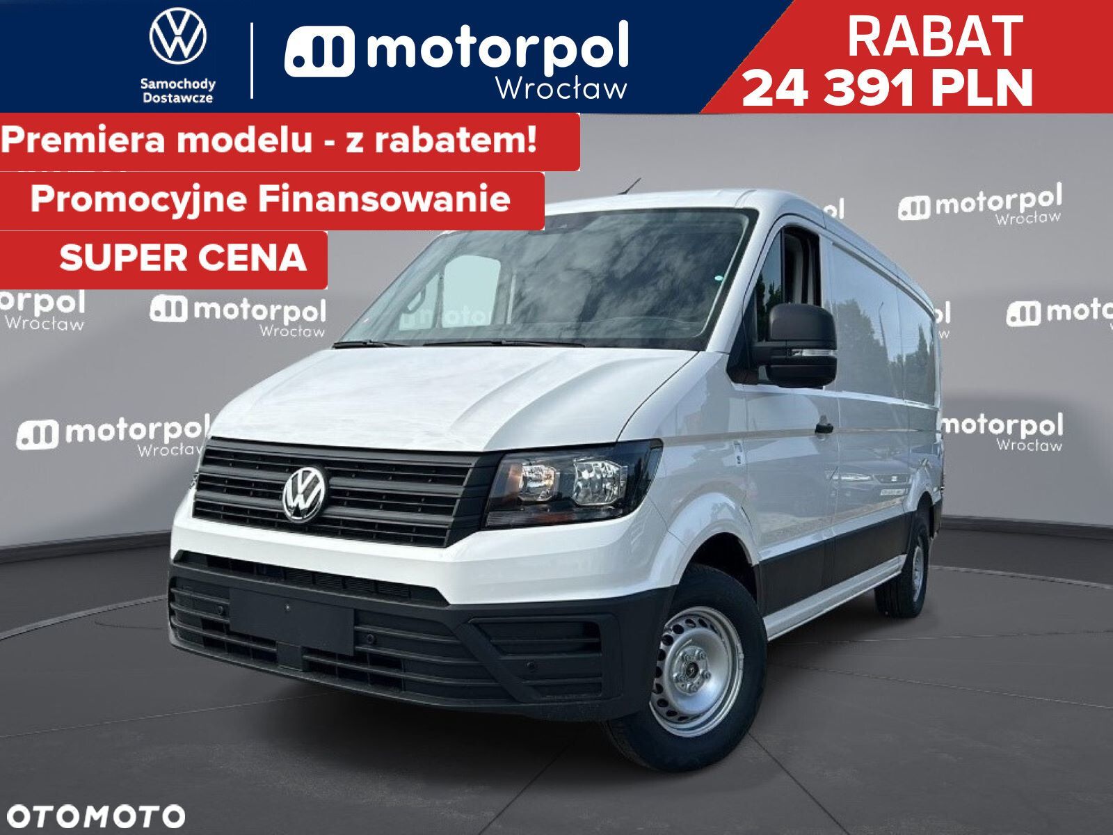 Volkswagen Crafter 30 Furgon PRO/PO LIFTINGU!! L3H2, 2.0TDI 140KM, Niski dach, r.o. 3640 - 1