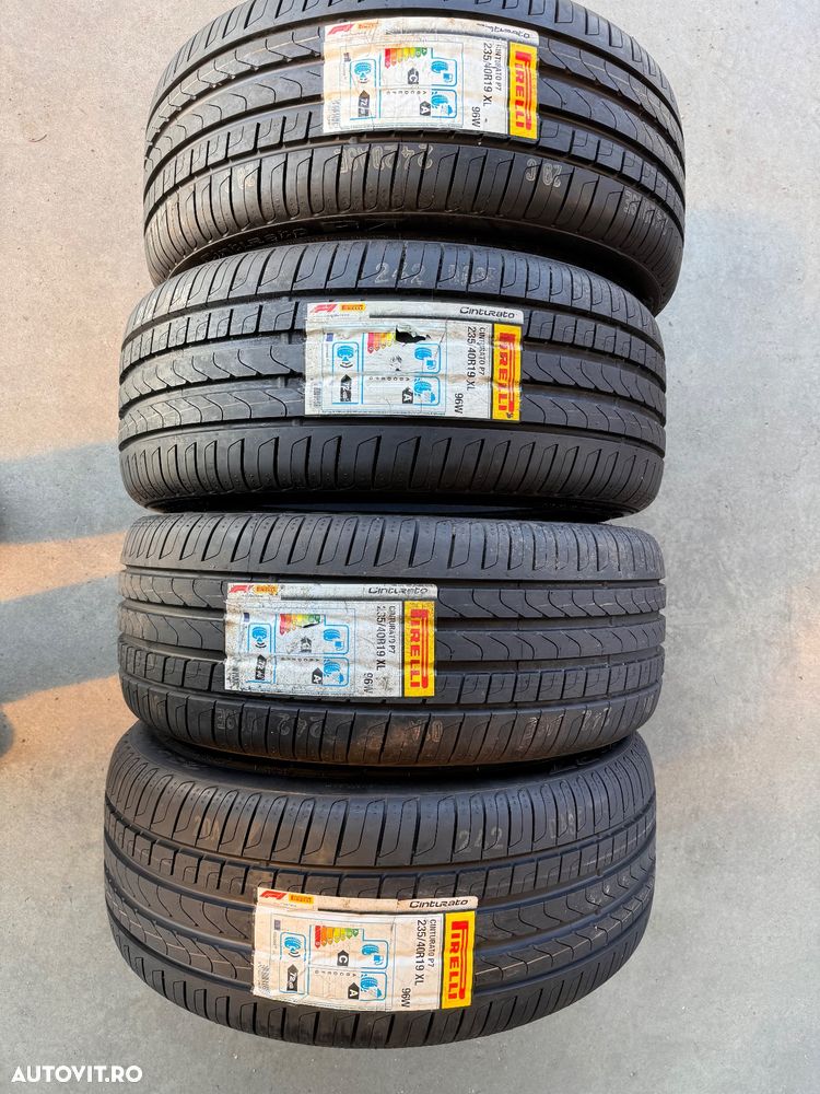 Vând 4 anvelope 235/40/19 Pirelli de vară noi - 1