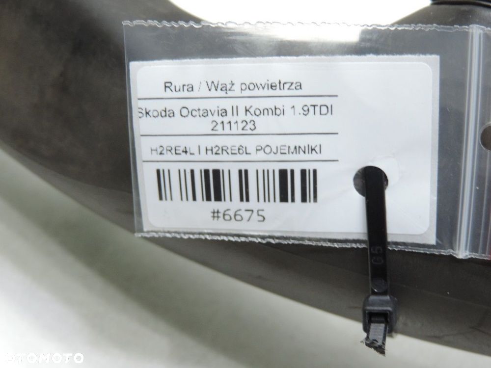 WĄŻ RURA DOLOT POWIETRZA SKODA OCTAVIA II 1.9 TDI - 7