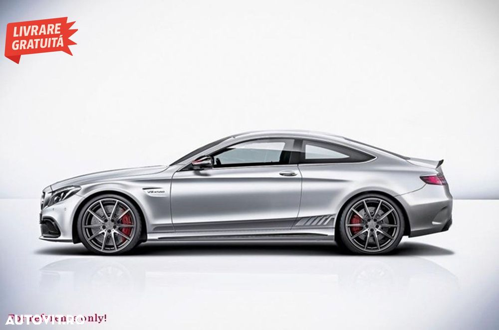 Set Stickere Capota Plafon Portbagaj si Laterale Gri Inchis Mercedes C205 Coupe A2- livrare gratuita - 12