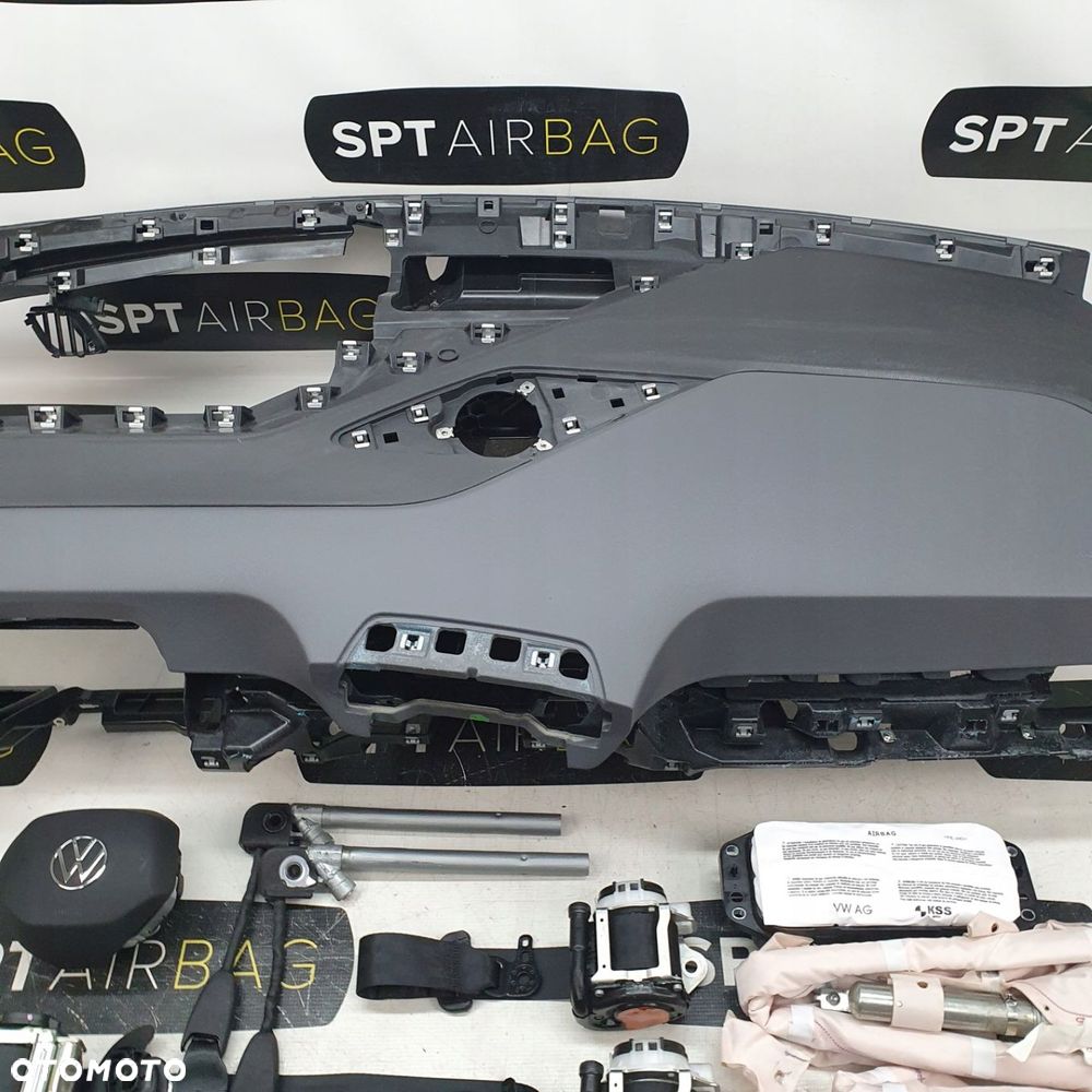 VW ID.3 ID 3 ID3 DESKA ROZDZIELCZA KONSOLA KOKPIT PULPIT PODUSZKI AIRBAG AIR BAG PASY KIT SET - 3