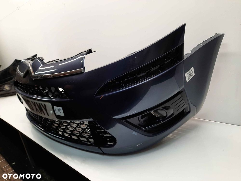 } ZDERZAK PRZÓD PRZEDNI CITROEN C4 PICASSO KENC SZARY GRAFITOWY HALOGENY - 3