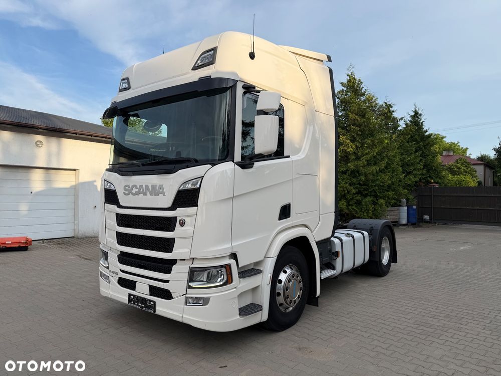 Scania R450 / cała na poduszkach / klimatyzacja postojowa / z Niemiec / Hydraulika / ADR / FULL LED / Alufelgi - 1