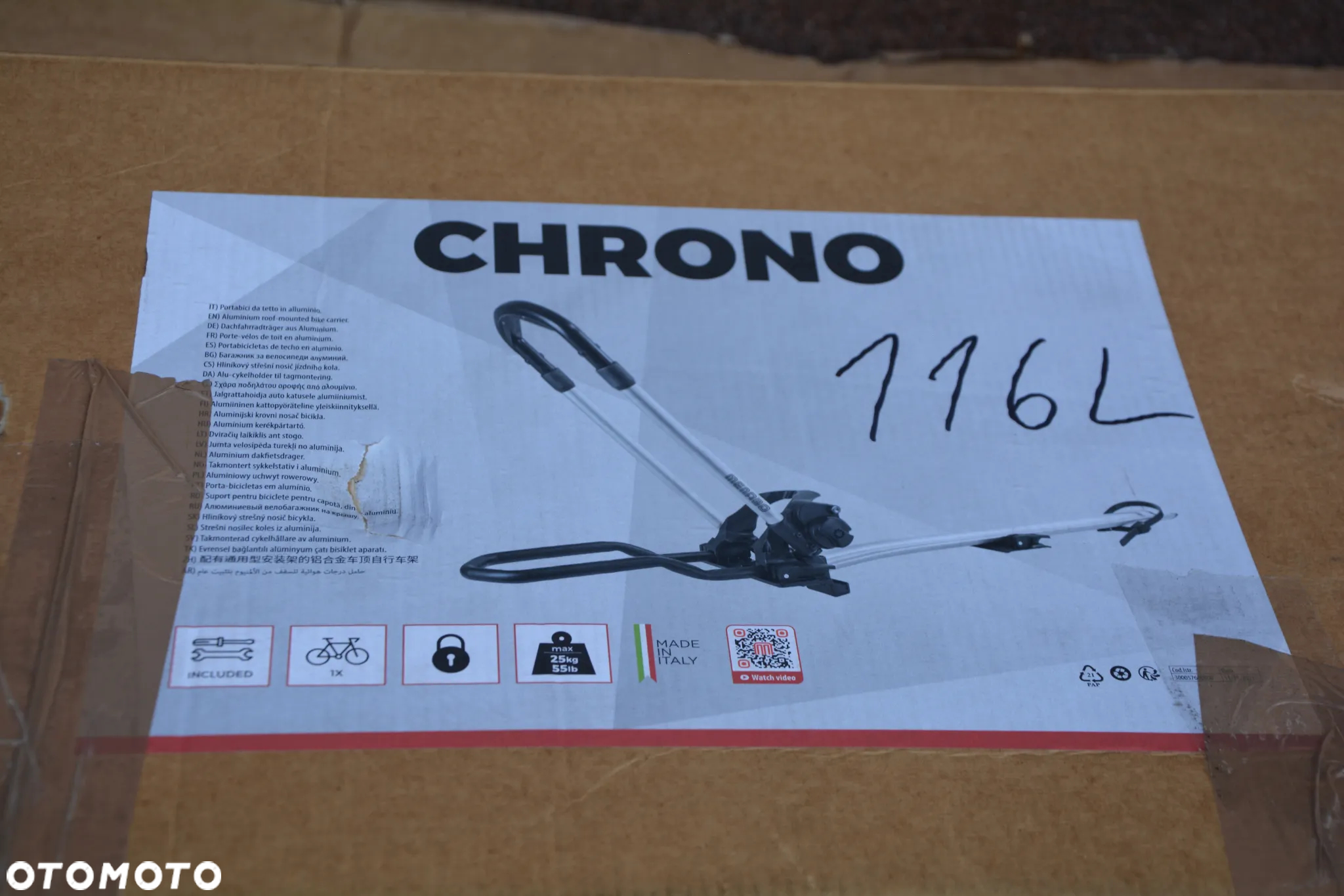 Menabo Chrono uchwyt rowerowy alu - Fat bike i E-bike OK !!! 25 kg !!! - 5