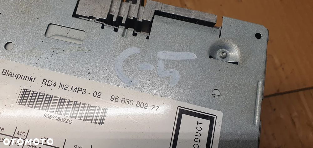 Radio radioodtwarzacz oryginał Citroen C5 III 9663080277 - 8
