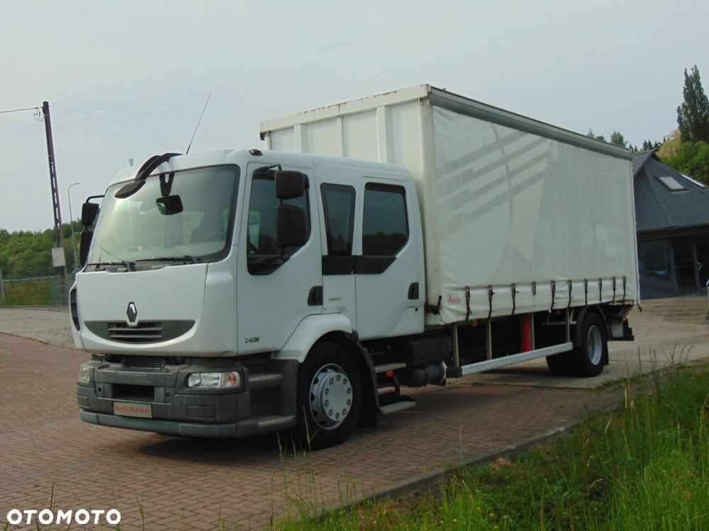 Renault Midlum 240DXi Firanka Plandeka Skrzynia Rama Brygadowa Kabina 6 osób - 1