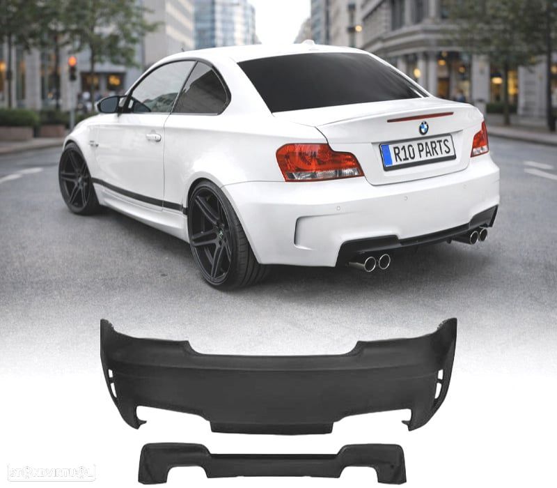 PARA-CHOQUES TRASEIRO BMW E82 E88 07-13 LOOK 1M - 1