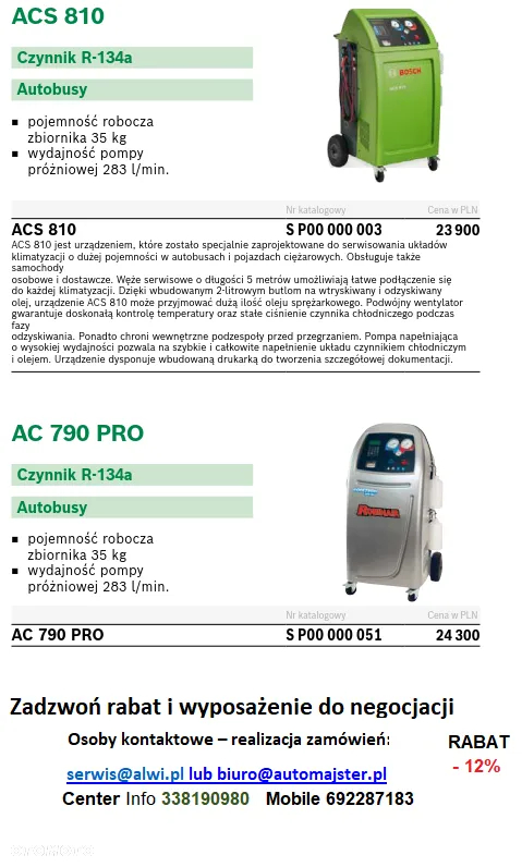 Acs 611 stacja klimatyzacji Bosch elektryki i hybrydy - 28