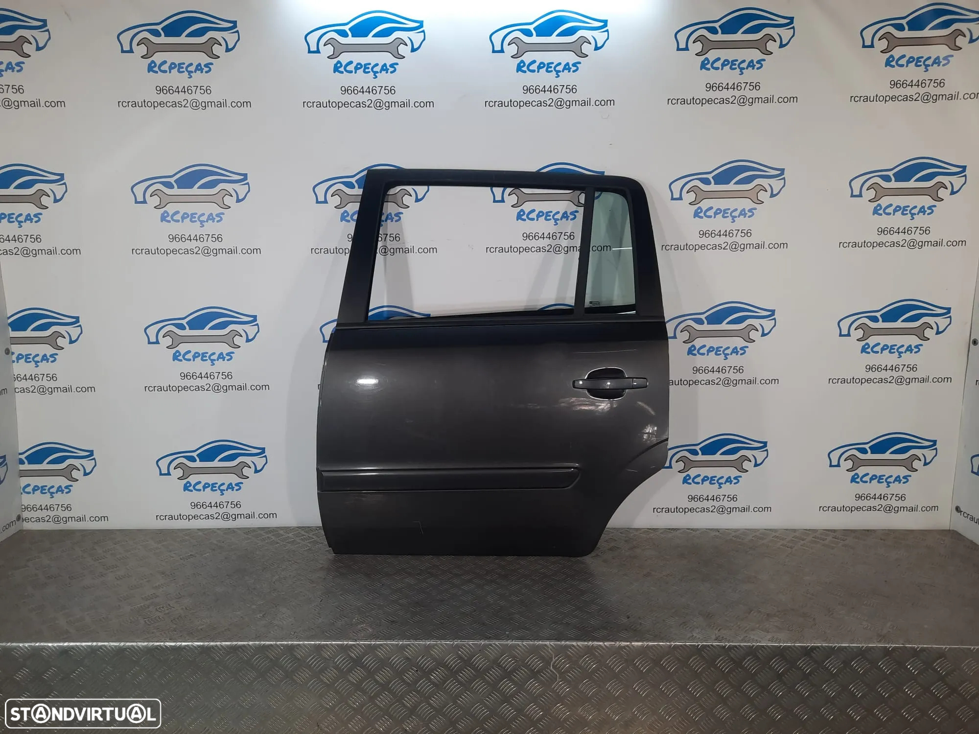 PORTA PORTAS TRASEIRA TRÁS ESQUERDA OPEL ZAFIRA B MOTOR PUXADOR VIDRO - 2