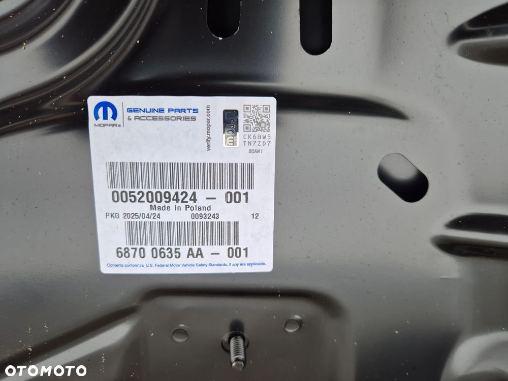 Fiat 500 maska 2007-2022.Nowy oryginał.MOPAR. - 5