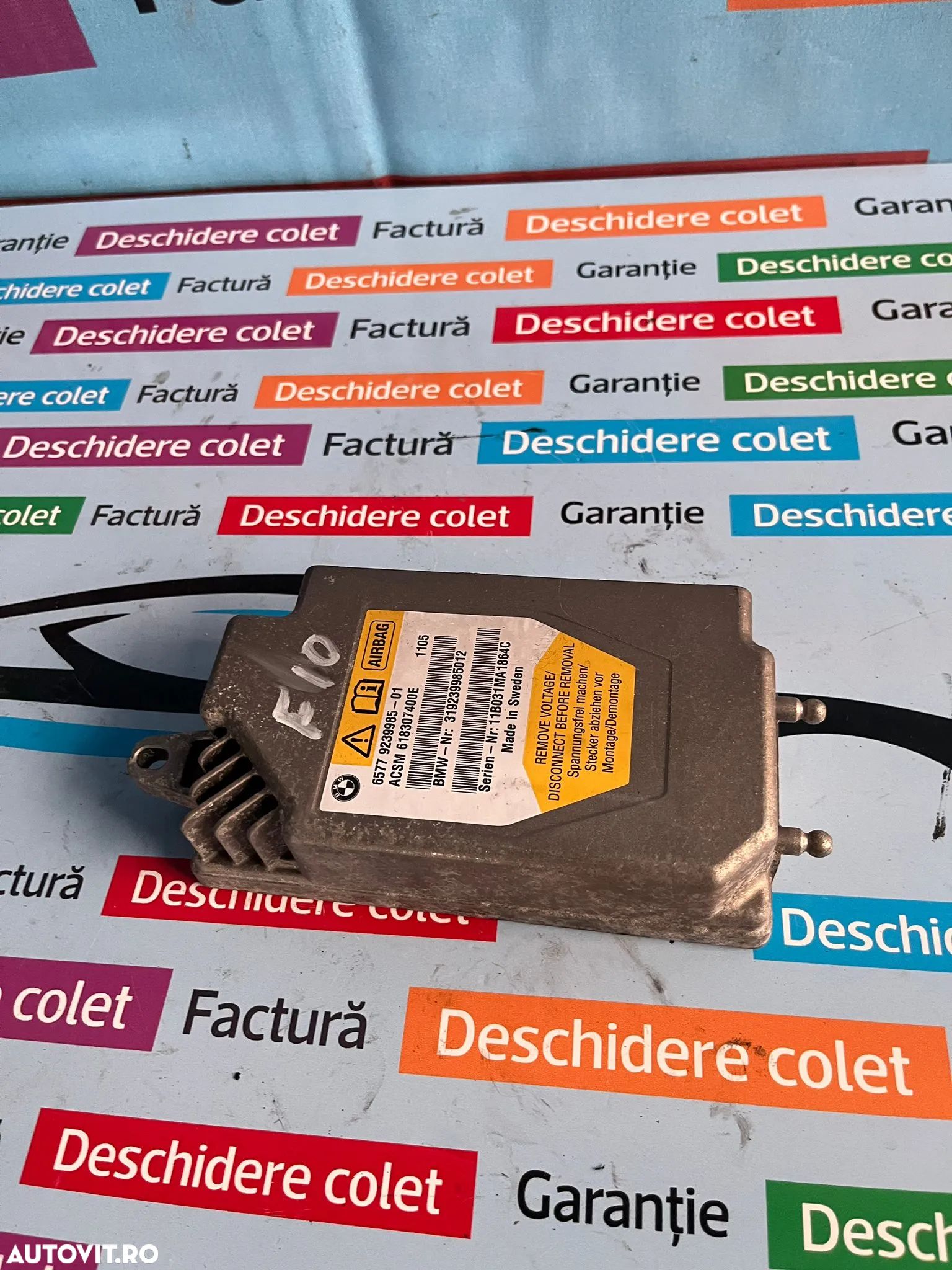 Calculator airbag BMW f10 2010 2015 9239985 - 1
