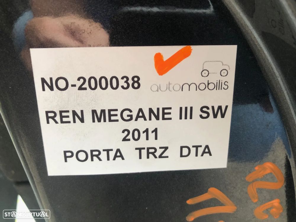 Porta Traseira Direita RENAULT MEGANE III Grandtour 1.5 dCi Ref. 821004555R - NO. 200038 - 3