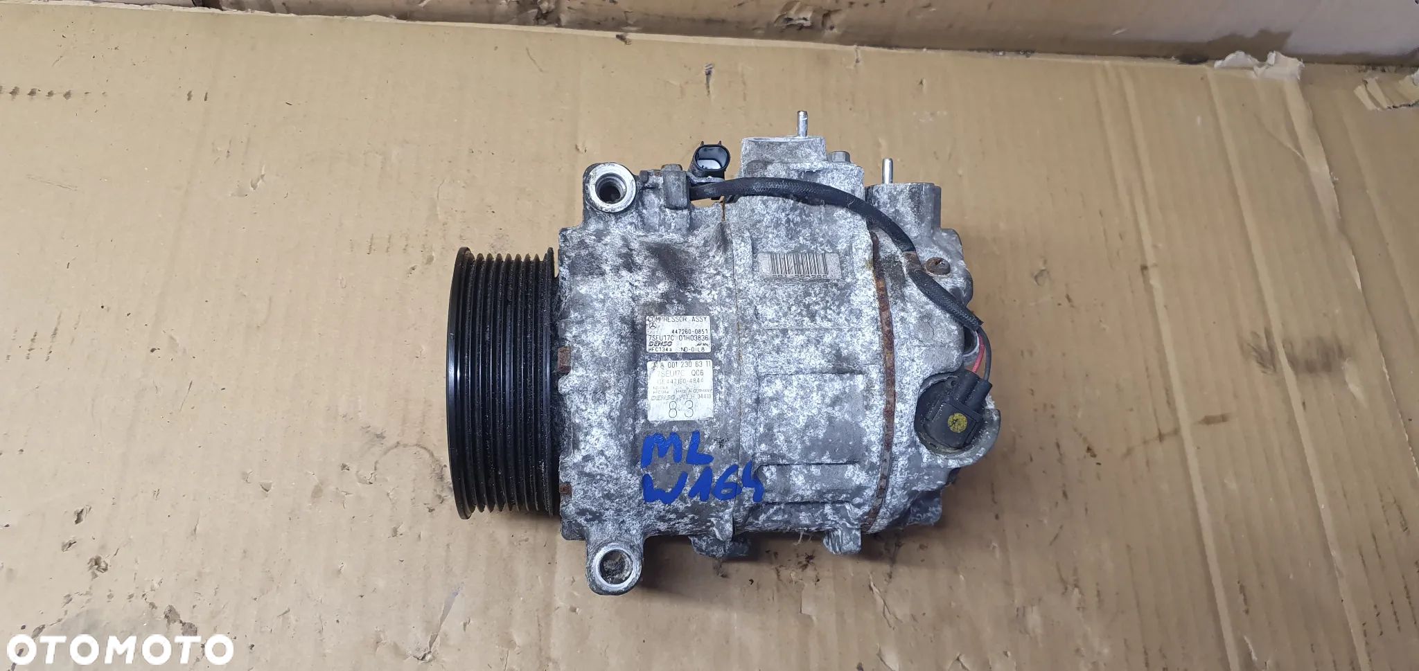 Sprężarka klimatyzacji pompa klimy Mercedes ML W164 3.0 CDI A0012308311 - 1